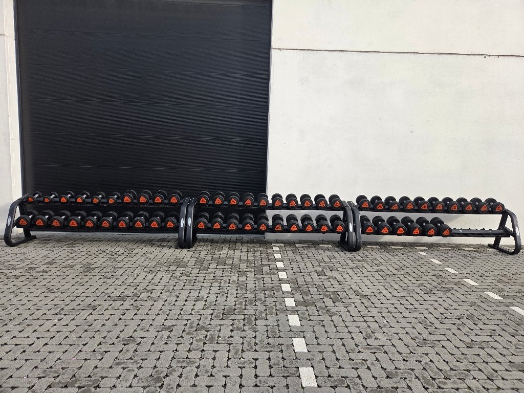 Ziva Dumbbell Set 6-50kg & 8-20kg Dubbel met 3 Rekken, Enlèvement, Comme neuf, Dos, Haltère