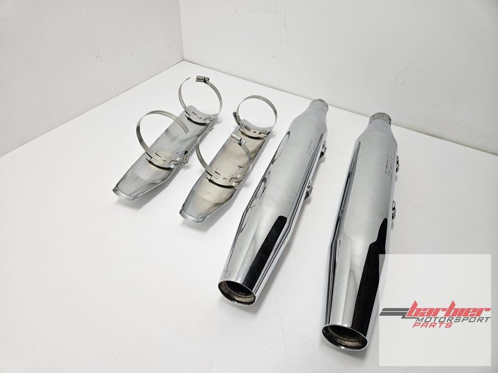 Harley davidson Sportster 14-17 Chromen set Eind dempers 649, Gebruikt, -, -, Ophalen of Verzenden