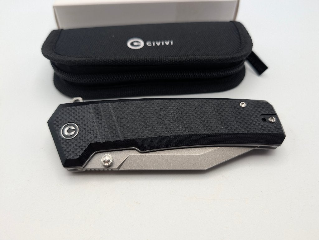 Civivi Bhaltair zakmes Tanto Black G10, Caravans en Kamperen, Ophalen of Verzenden, Nieuw