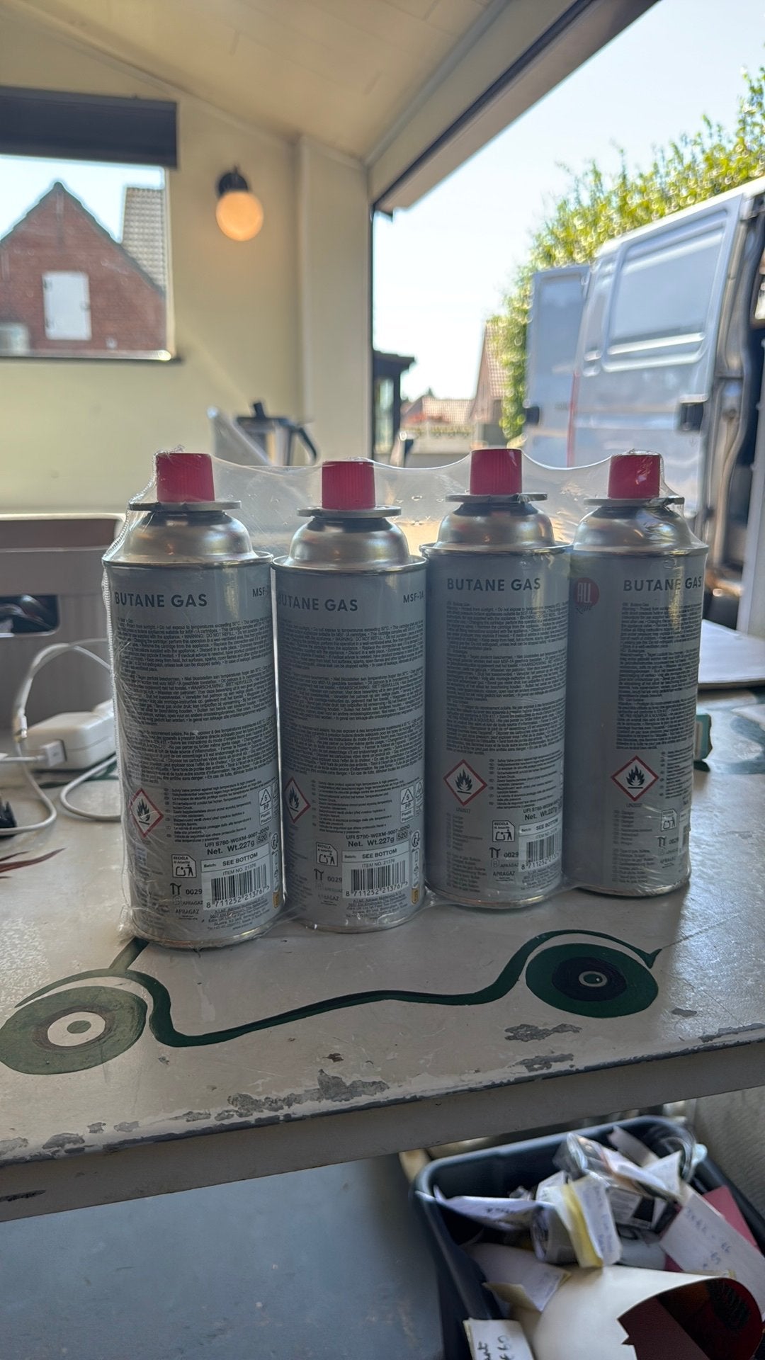 4 gasflesjes, Electroménager, Pompes à bière, Enlèvement, Comme neuf