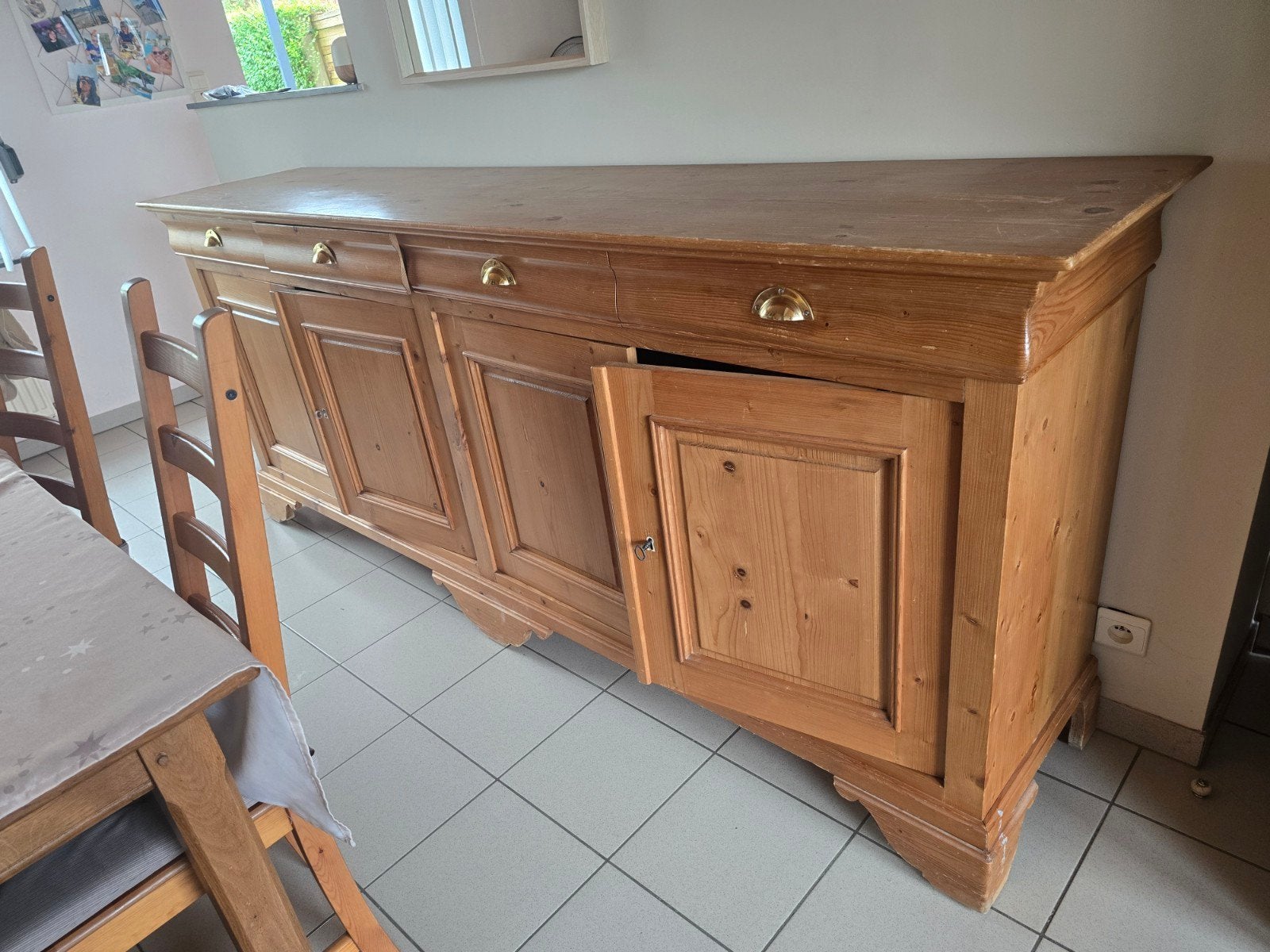 dressoir en pin massif, Enlèvement, Comme neuf, Pin