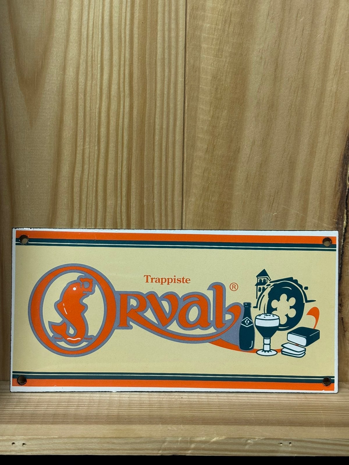 Emaille plaat van Orval, Ophalen of Verzenden, Zo goed als nieuw