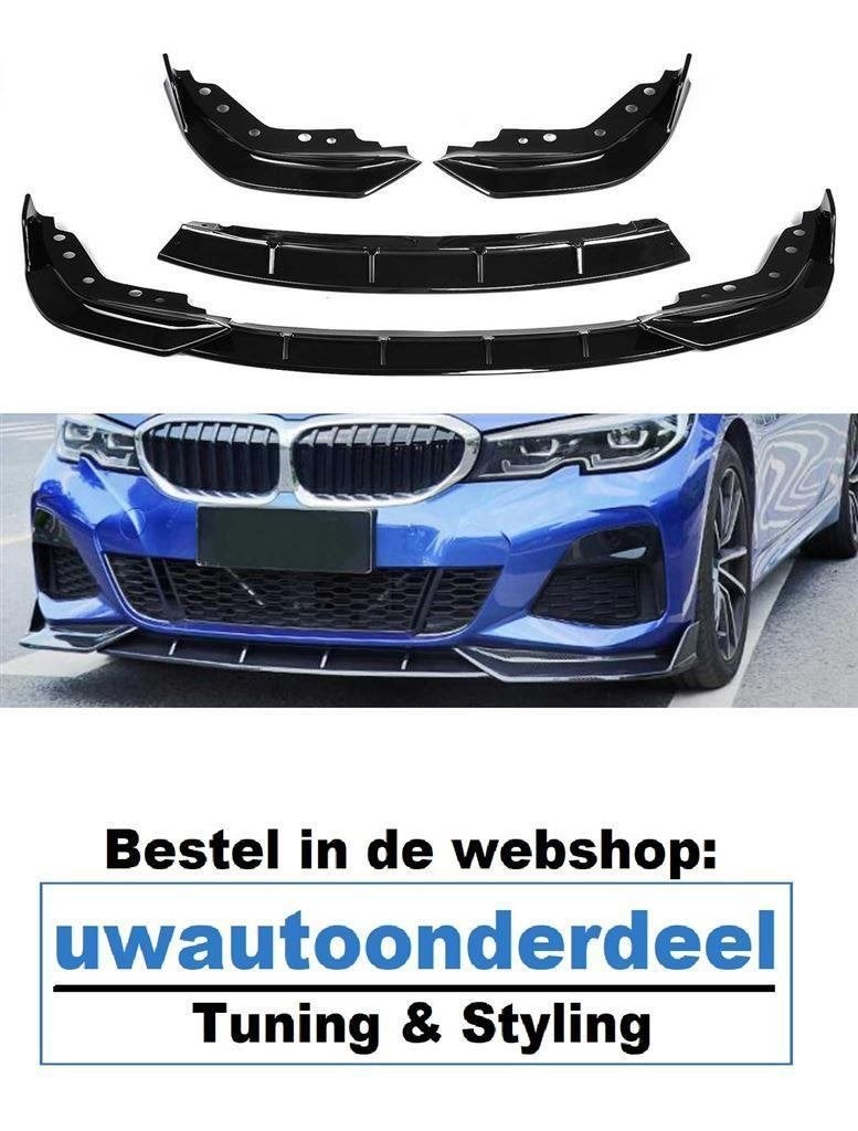 Voorspoiler Spoiler Splitter Zwart Voor Bmw 3 Serie G20 M pa, Verzenden