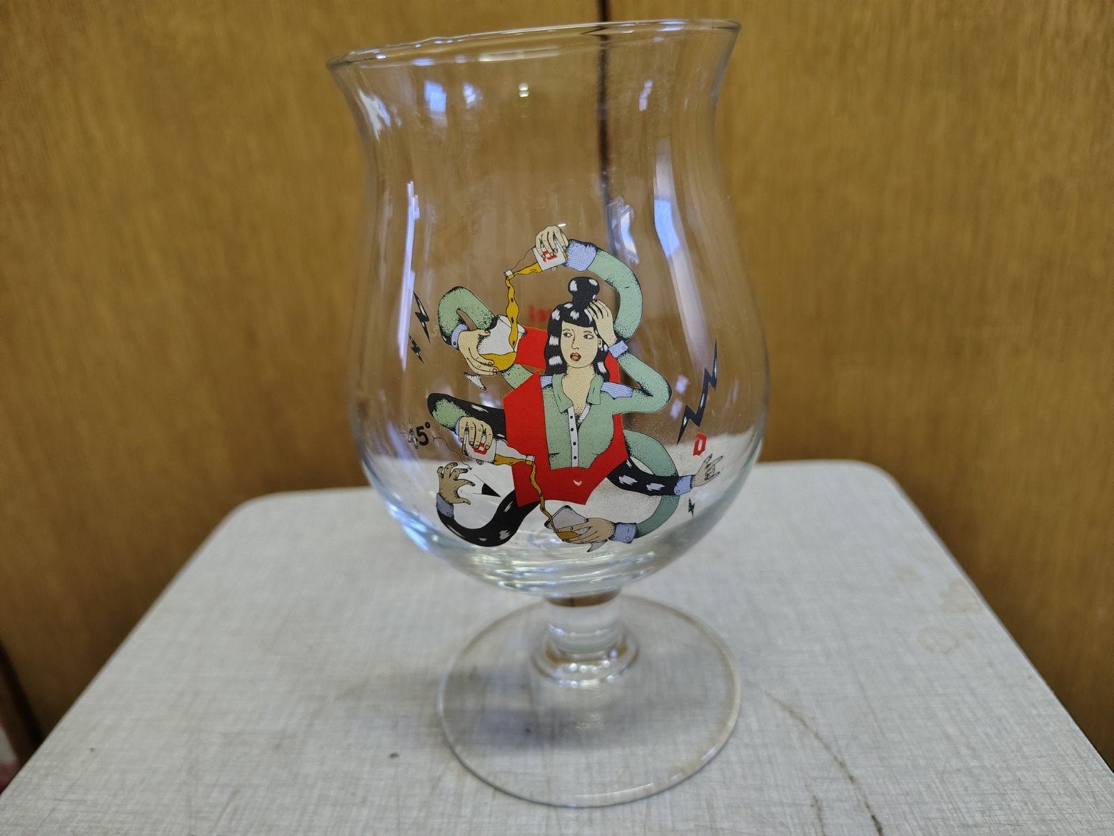 Lunettes Duvel à  vendre, Enlèvement, Comme neuf, Verre à bière