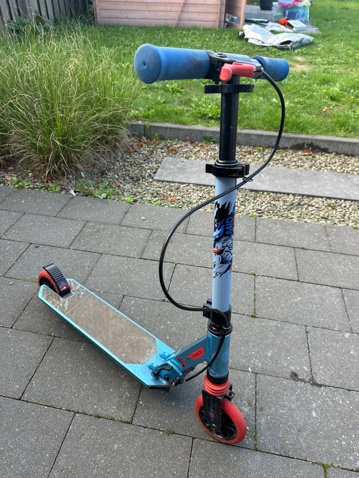 2 Kindersteps mid 5 Oxelo, 1 blauwe en 1 paarse, Ophalen, Gebruikt, Gewone step