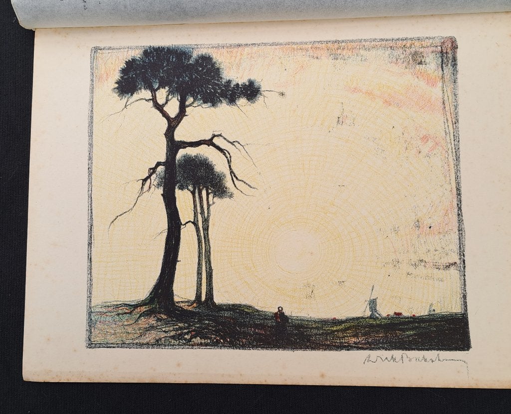 ZELDZAAMHEID ! Dirk Baksteen original Litho 1928 gesigneerd, Antiquités & Art, Art | Lithographies & Sérigraphies, Enlèvement ou Envoi