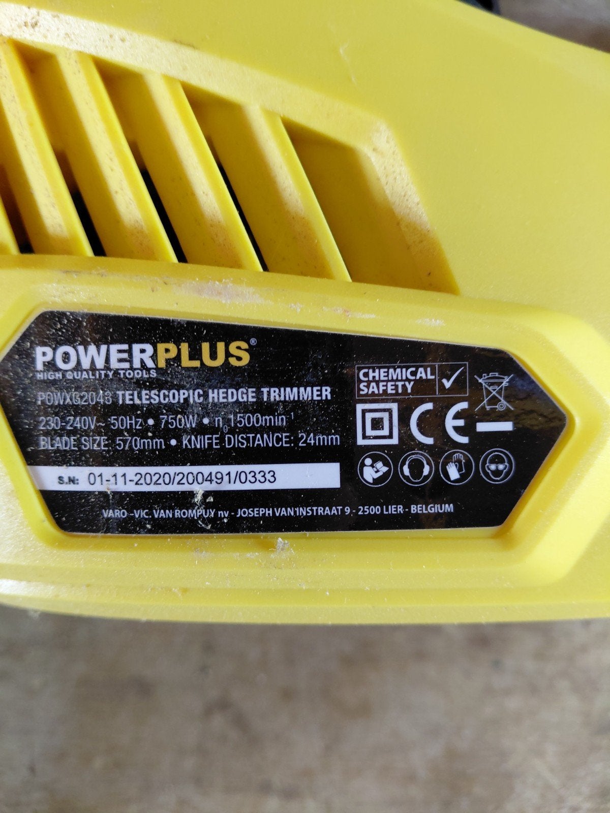 Telescopische haag trimmer powerplus, Tuin en Terras, Ophalen, Zo goed als nieuw, Elektrisch, Powerplus