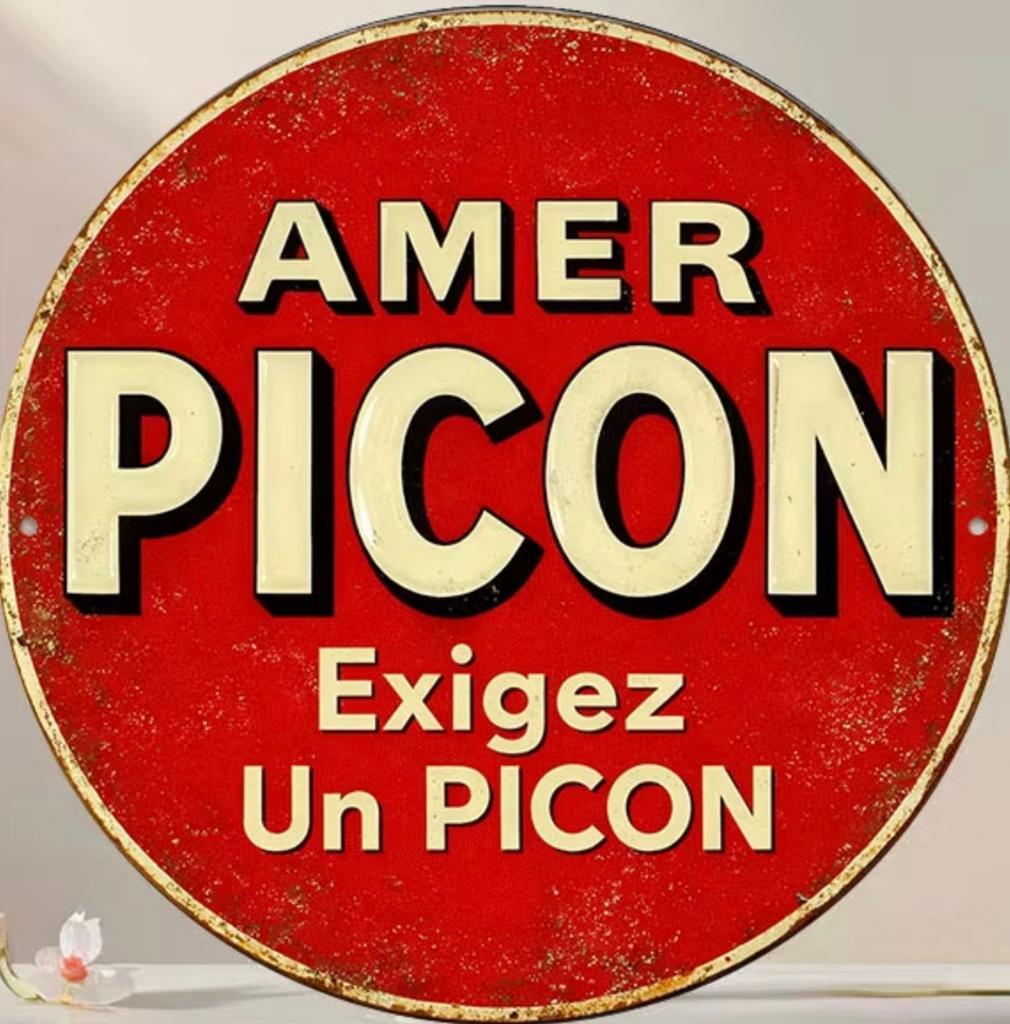 Panneau d'affichage en métal Picon 8 - rétro vintage mancave, Enlèvement ou Envoi, Neuf, Panneau publicitaire