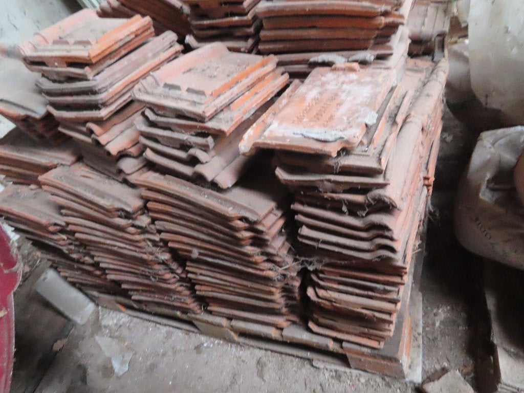 dakpannen, Pierre ou Argile, Enlèvement, Utilisé, Tuiles