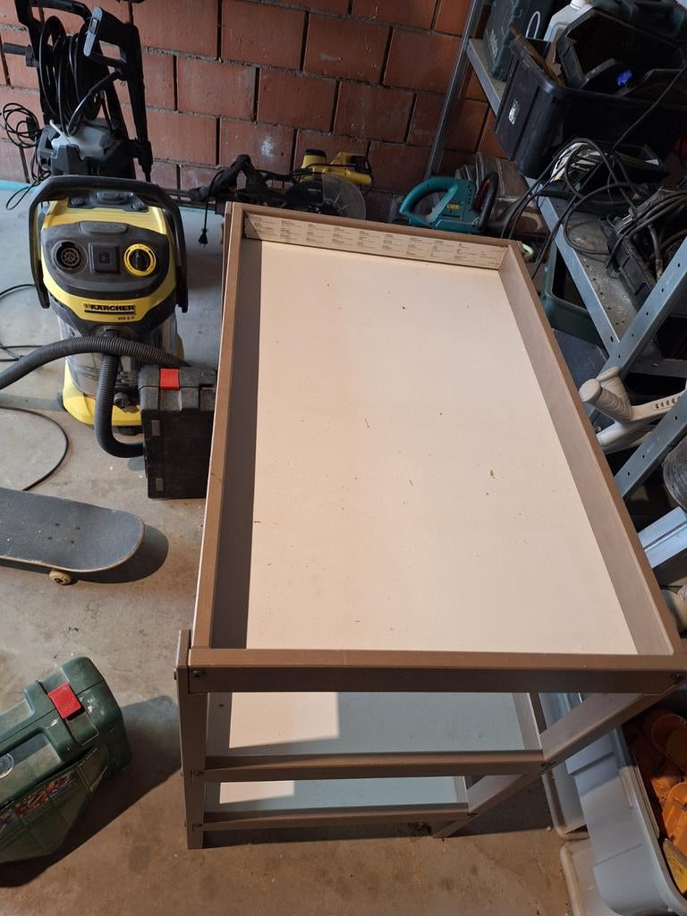 Luiertafel ikea taupe - goede staat, Ophalen
