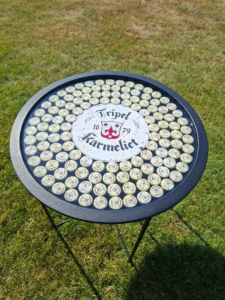 Epoxy bijzettafel karmeliet, Ophalen of Verzenden, Nieuw, Overige typen, Overige merken