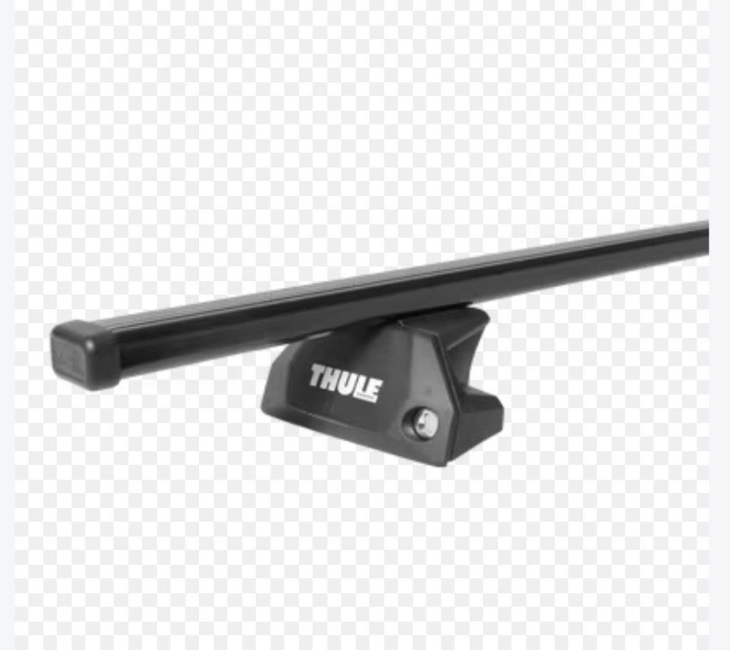 Thule dakdragers Squarebar EVO118 + Flush Rail 710600, Auto diversen, Ophalen, Zo goed als nieuw