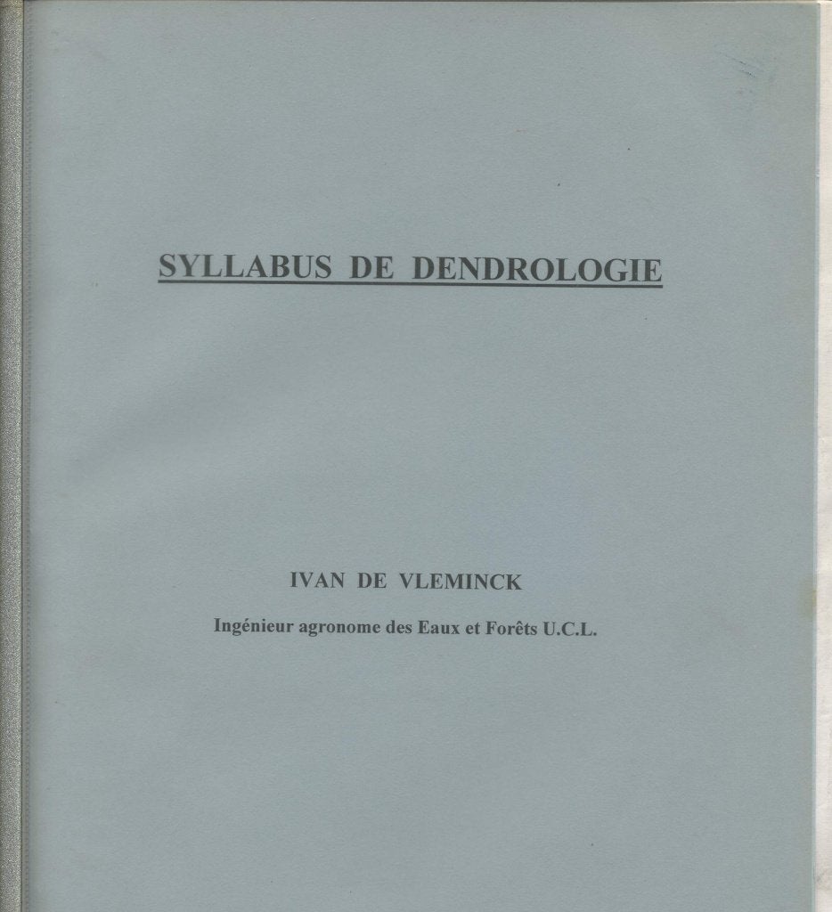 Ivan De Vleminck: Syllabus de dendrologie, Boeken, Ophalen of Verzenden, Zo goed als nieuw, Niet van toepassing