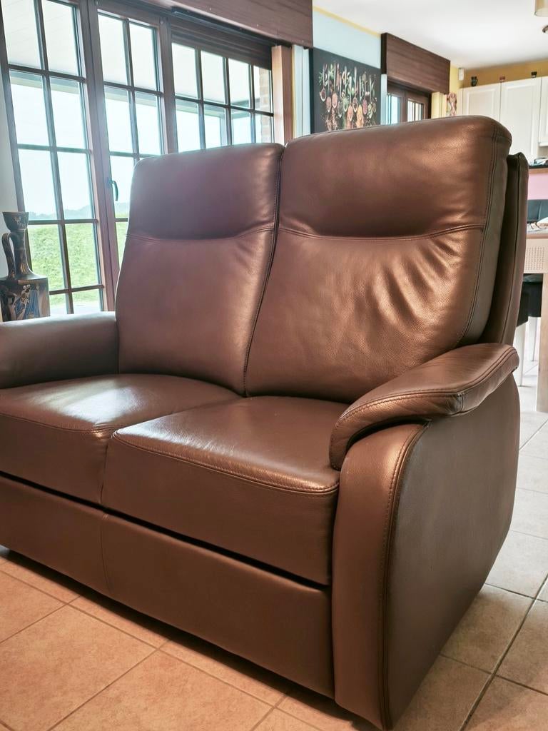 Nouveau deux place en cuir, 75 à 100 cm, Moins de 150 cm, Comme neuf, Enlèvement