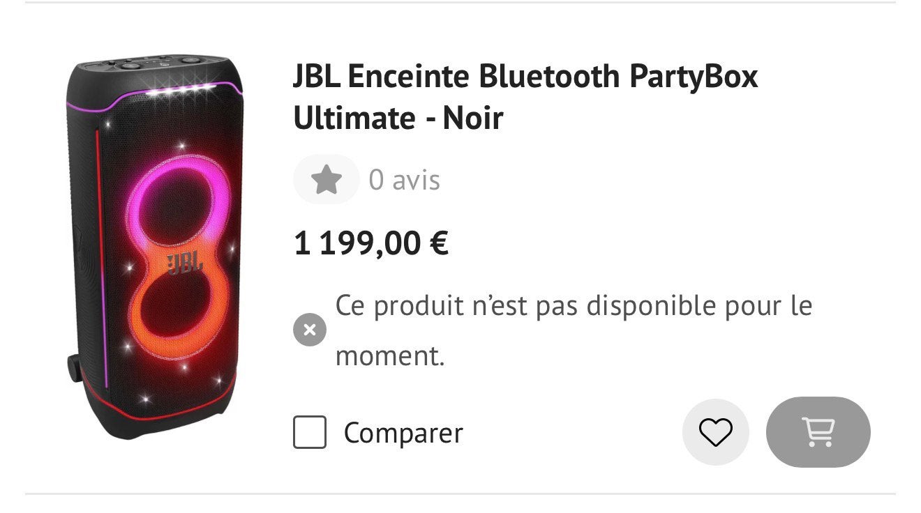 Jbl ultimate, Enlèvement, Comme neuf