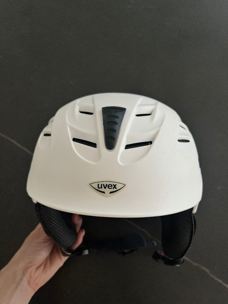 Skihelm te koop Uvex maat L-XL, Zo goed als nieuw, Kleding, Ski, Ophalen