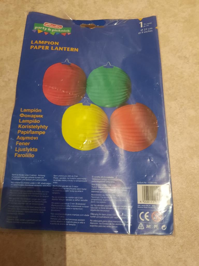 nieuwe feest lampion, Ophalen of Verzenden, Nieuw, Feestartikel
