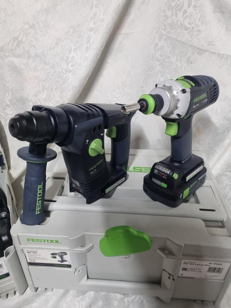 Festool combiset boormachine en schroefmachine, Doe-het-zelf en Bouw, Ophalen, Zo goed als nieuw