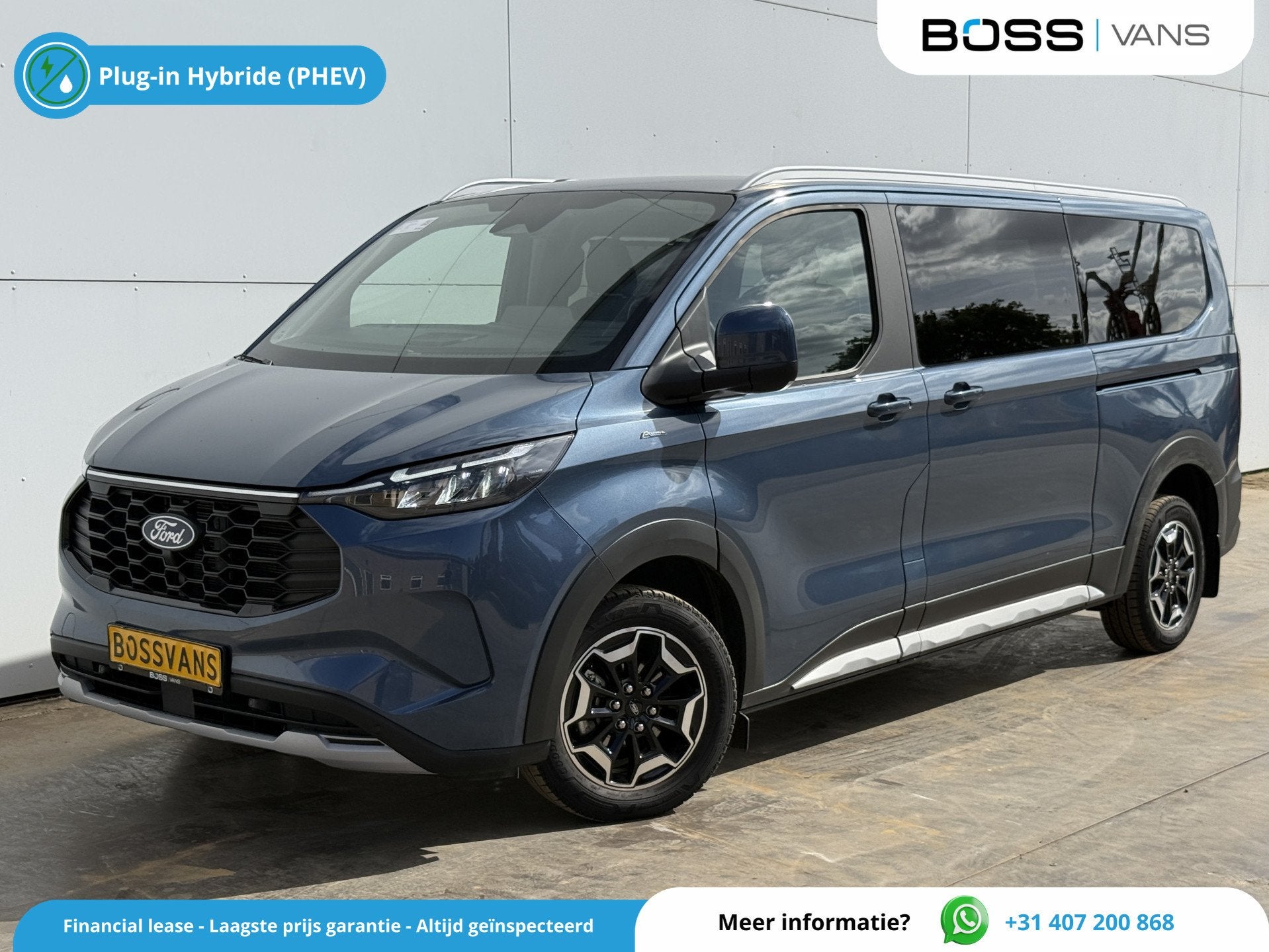 Ford Tourneo Custom 233PK PHEV Prijs Incl. BPM Excl. BTW Aut, Autos, 8 places, Achat, Entreprise, 1850 kg