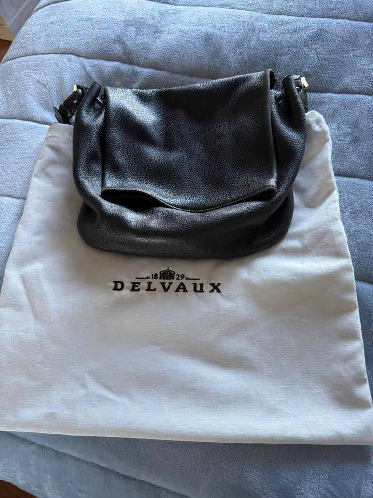 Delvaux handtas, Handtassen en Accessoires, Tassen | Schoudertassen, Ophalen, Zo goed als nieuw, Bruin