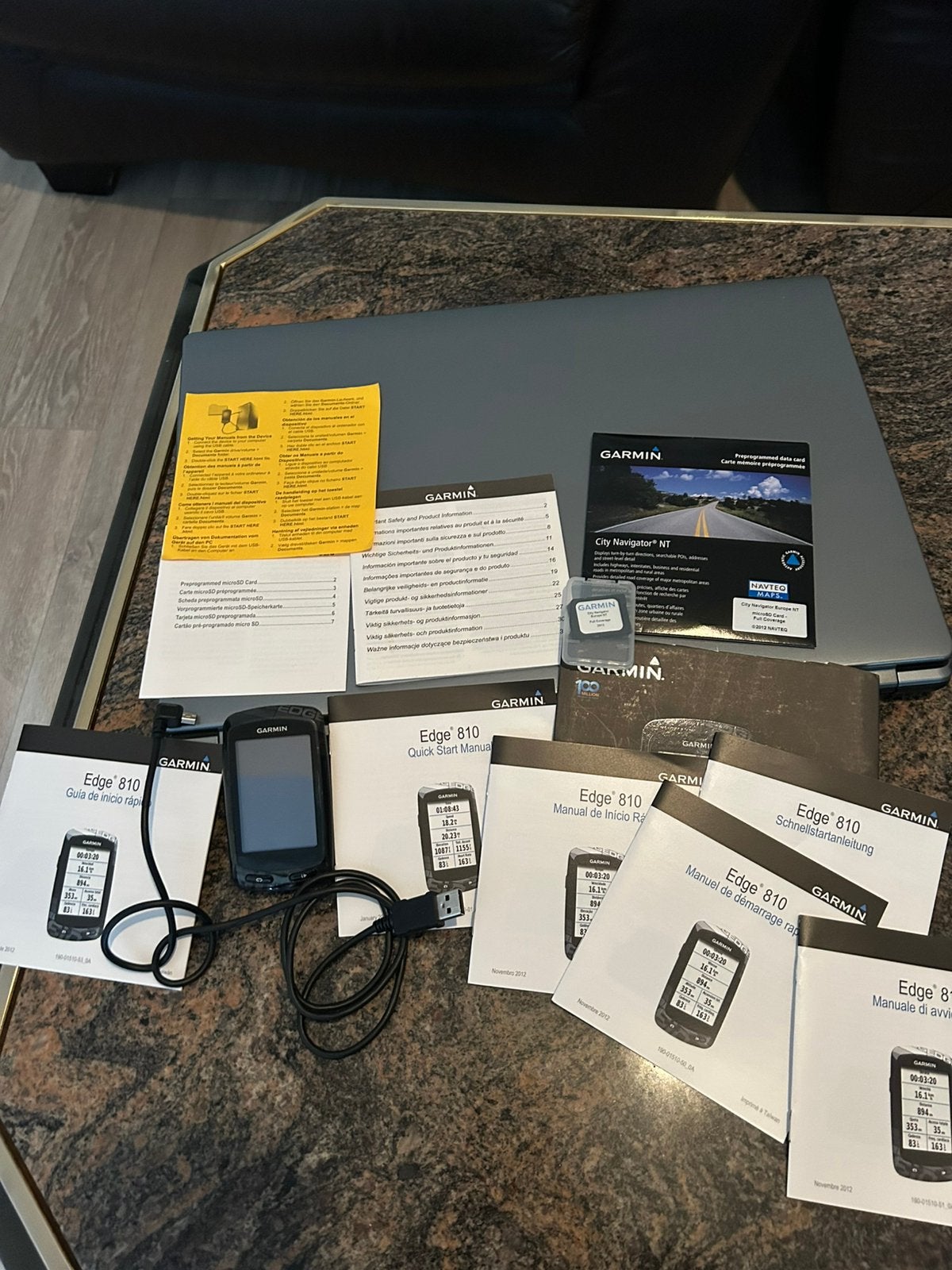 Garmin edge 810 + carte SD + chargeur, Enlèvement