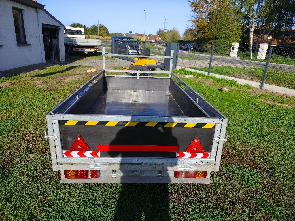 gegalvaniseerde aanhangwagen dubbelas in zeer goede staat, Ophalen, Zo goed als nieuw
