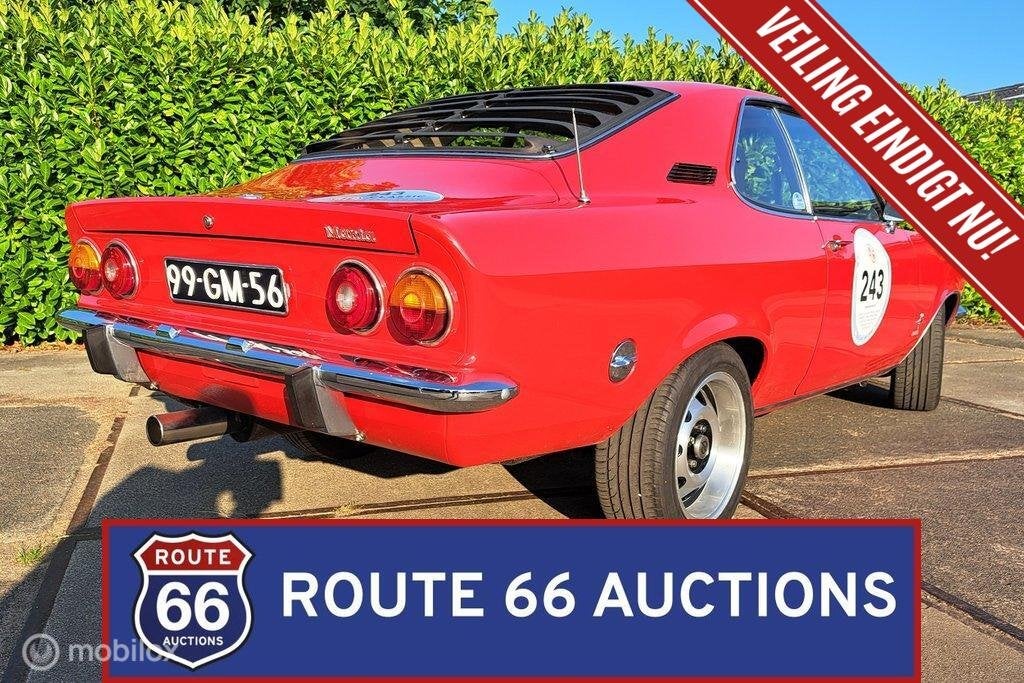 Opel Manta A | 1975 | Route 66 Auctions, Auto's, Oldtimers, Zwart, Bedrijf, Overige carrosserie, Opel