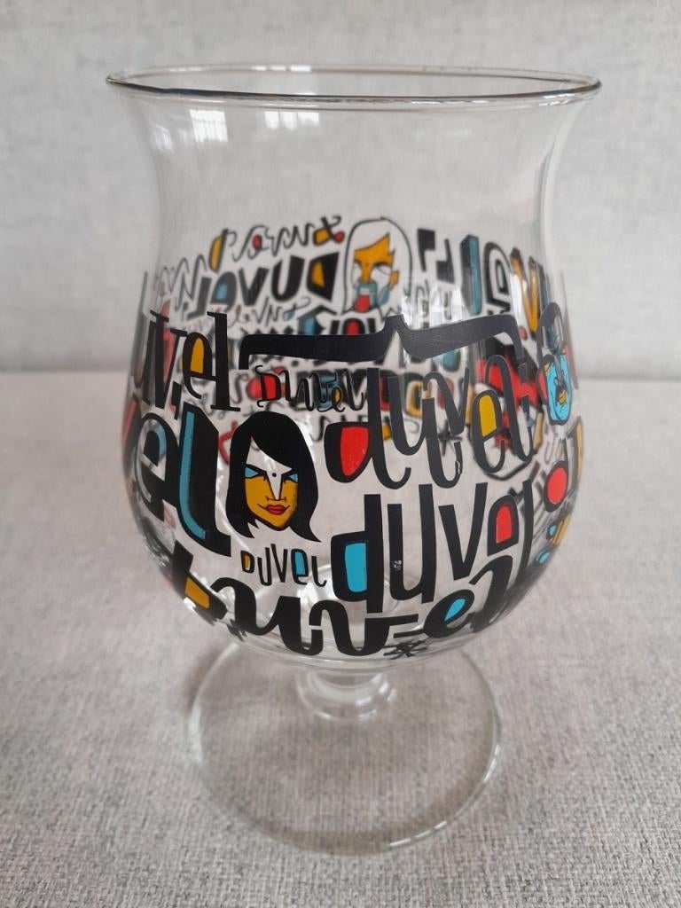 Duvel Denis Meyers 2010 glas bierglas, Verzamelen, Ophalen of Verzenden, Glas of Glazen, Duvel