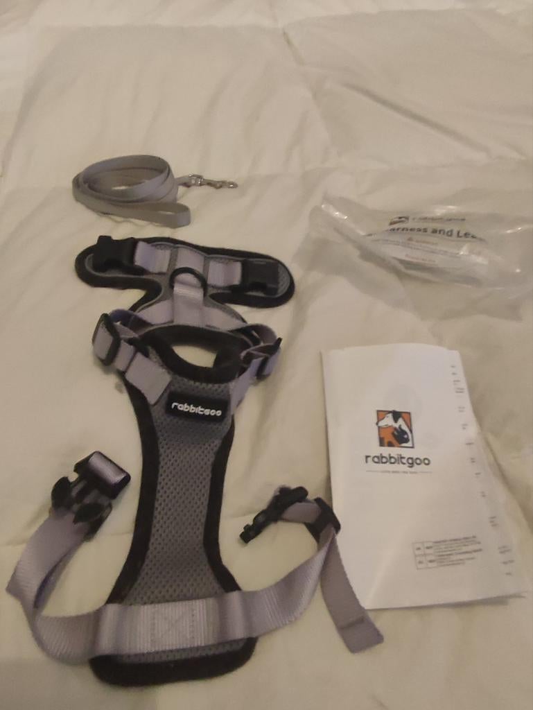 Harnais chat marque '' Rabbitgoo '' taille XS couleur Gris, Enlèvement ou Envoi, Comme neuf, Accessoires pour laisse pour chien