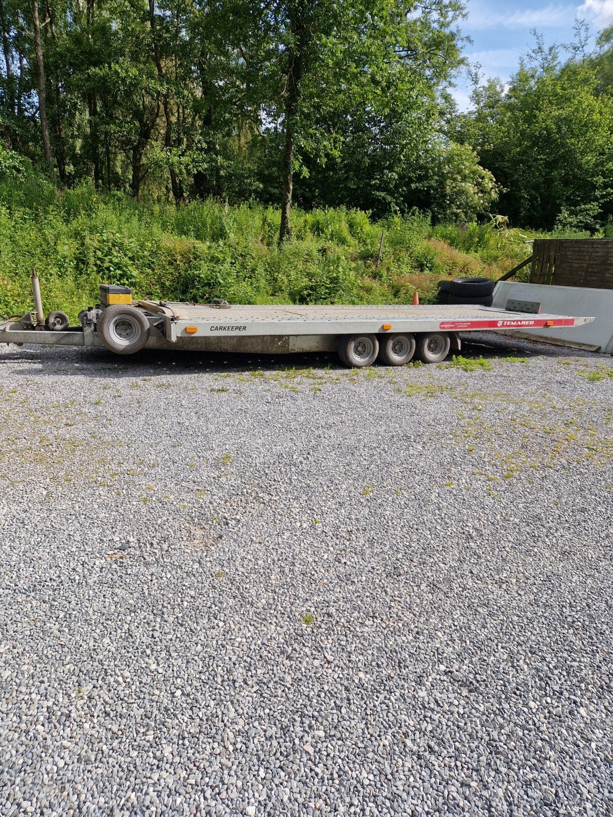 A vendre : remorque porte voiture basculante 3,5T., Enlèvement