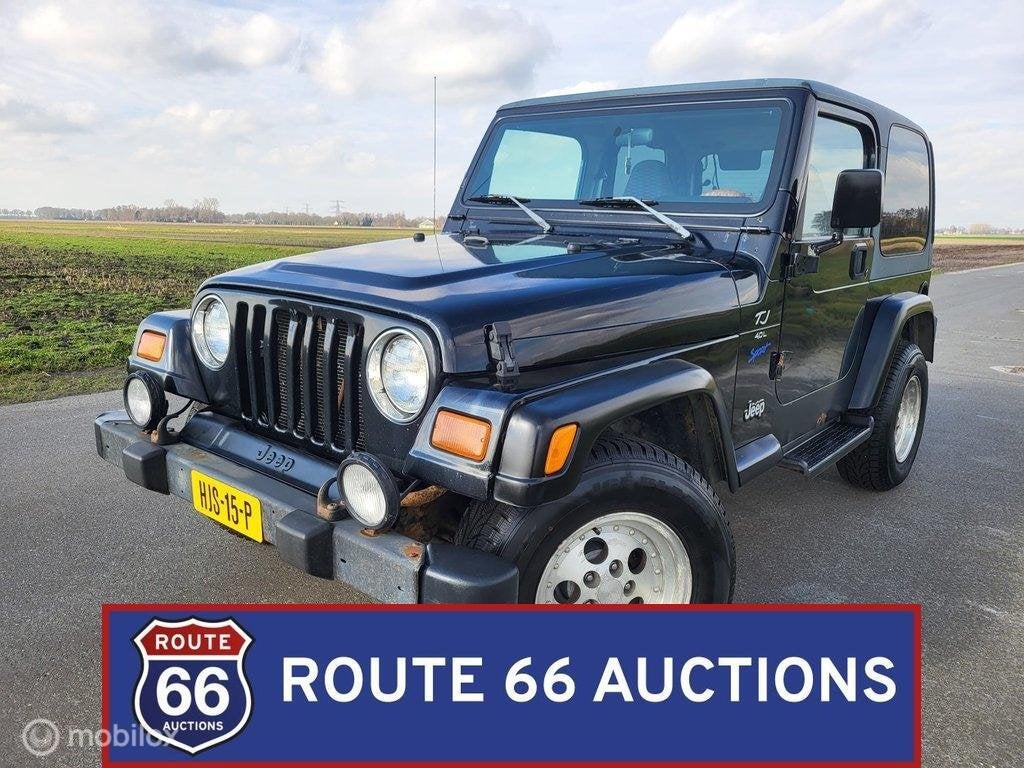 Jeep Wrangler TJ 4.0 Sport | 1998 | Route 66 Auctions, Jeep, Achat, Entreprise, Boîte manuelle