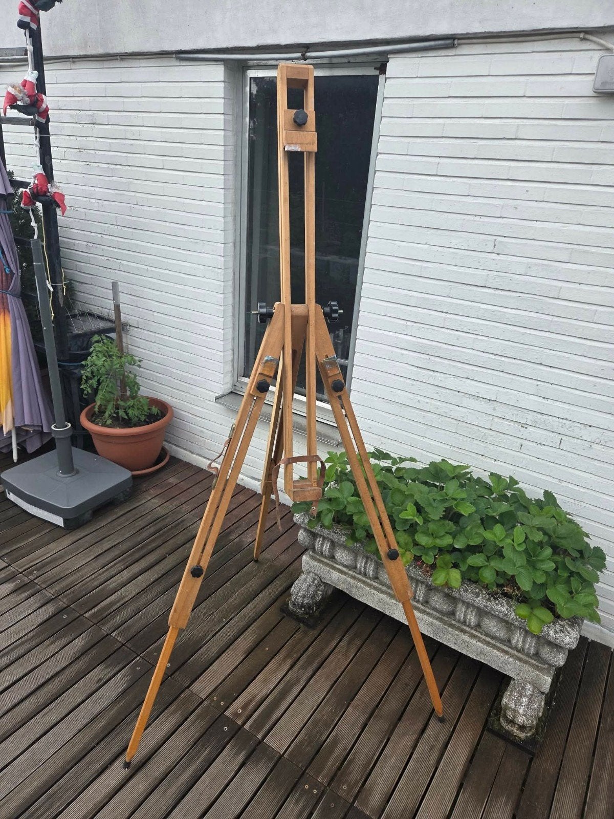 Prachtige draagbare schildersezel van massief beukenhout, Hobby en Vrije tijd, Schilderen, Ophalen of Verzenden, Ezel