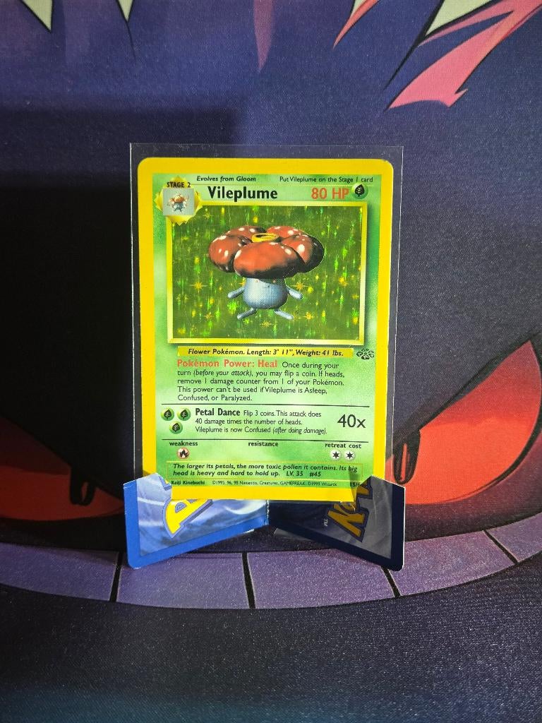 Pokémon Vileplume Holo 15/64 Jungle Set, Hobby en Vrije tijd, Verzamelkaartspellen | Pokémon, Ophalen of Verzenden, Foil
