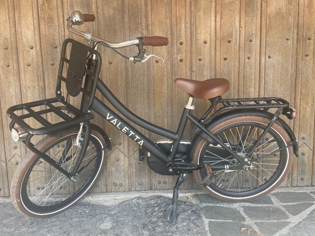 Kinderfiets 20 inch met slot, pekkel en voordrager, Ophalen, Valetta, Zo goed als nieuw, Terugtraprem