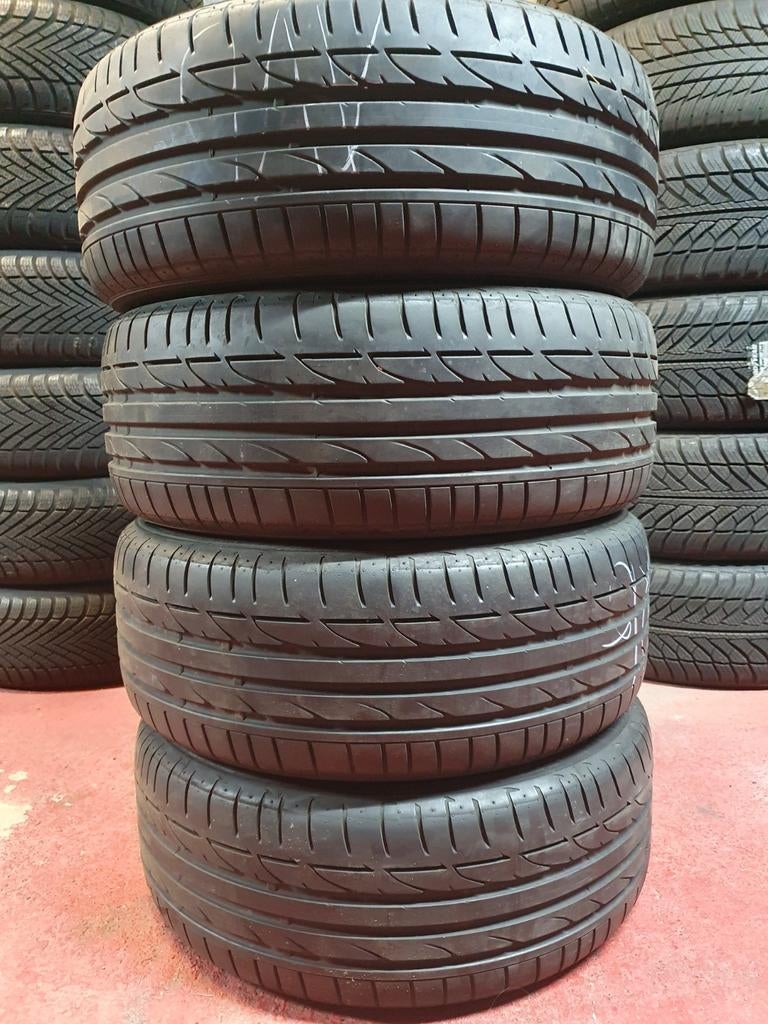 4 Bridgestone 205/50/17 89W RUNFLAT en zomerbanden met ster, Ophalen, Nieuw, Mini