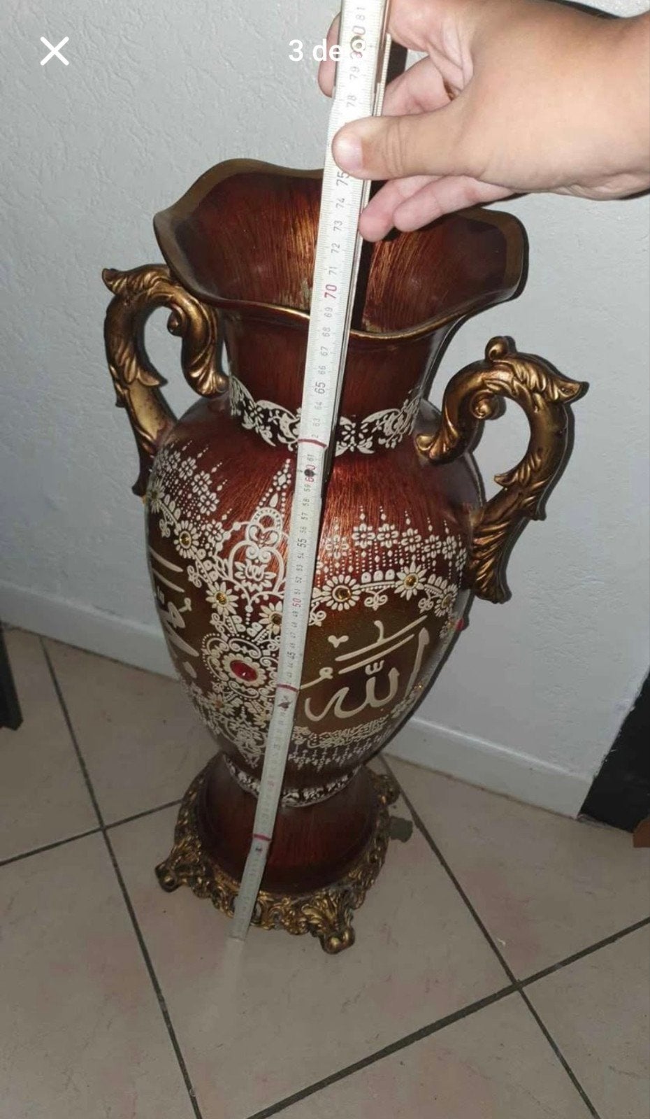 decoratieve keramische vaas, Ophalen