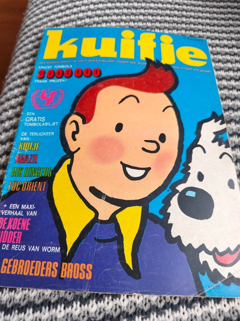 Zeer grote verzameling 'kuifje' magazine, Boeken, Complete serie of reeks, Ophalen, Gelezen, Herge