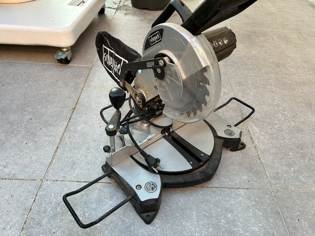afkortzaag scheppach incl. laser - 1500W, Ophalen, Afkortzaag