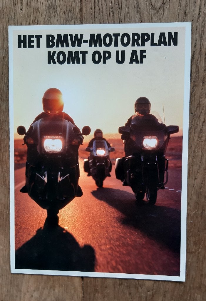 Folder: Het BMW motorplan komt op u af, Boeken, Motoren, Ophalen of Verzenden, Zo goed als nieuw, Merk of Model