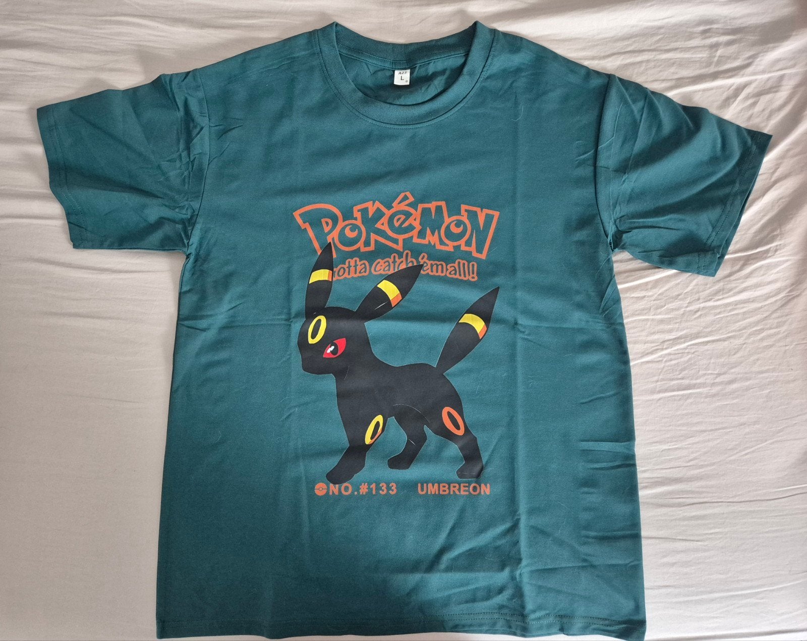 Groene Umbreon Tshirt M, Kleding | Heren, Maat 48/50 (M), Nieuw, Ophalen of Verzenden, Pokémon