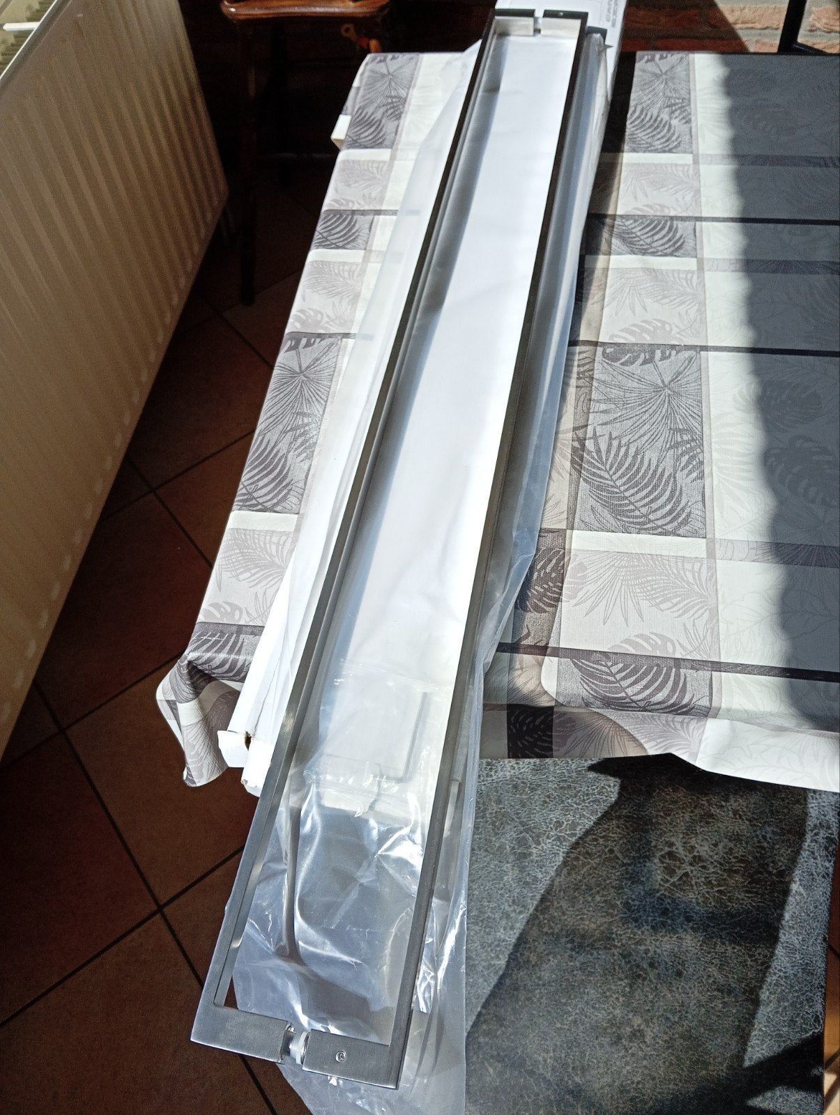 Glasdeur klink, Ophalen of Verzenden, Nieuw, Inox, Klink of Kruk