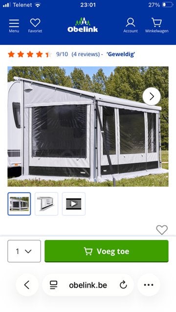 Thule luifel voortent ALS NIEUW !, Ophalen, Zo goed als nieuw, Thule
