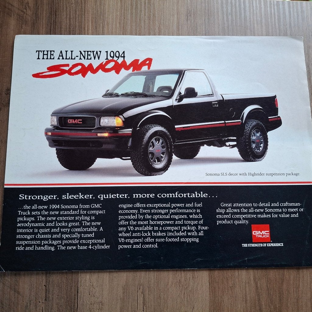 The all-new 1994  SONOMA SLS, Ophalen of Verzenden, Nieuw, Overige merken