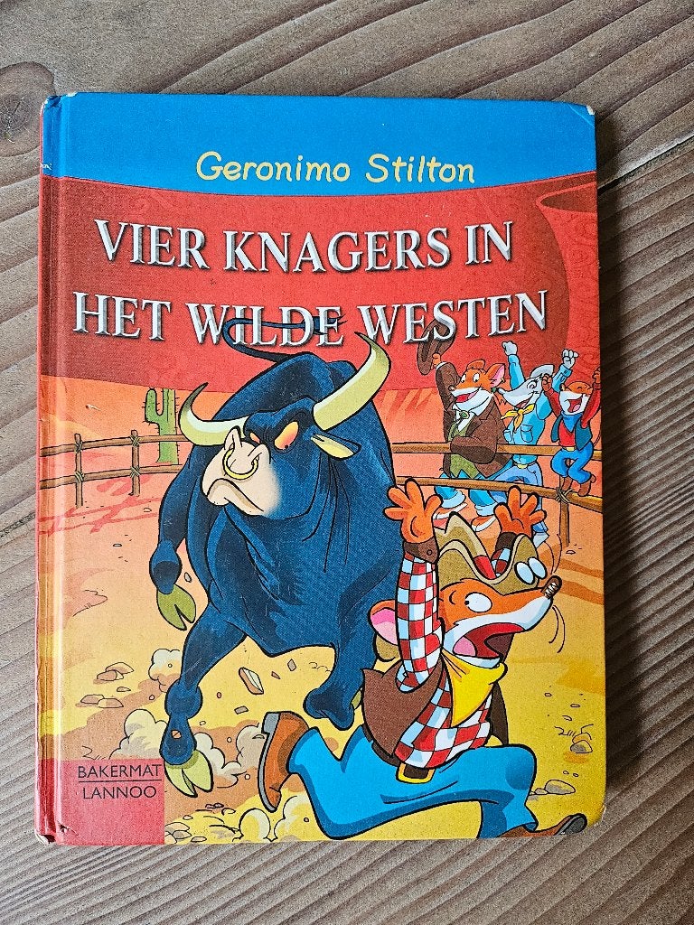 Vier knagers in het wilde westen - Geronimo Stilton, Boeken, Ophalen of Verzenden, Gelezen, Geronimo Stilton