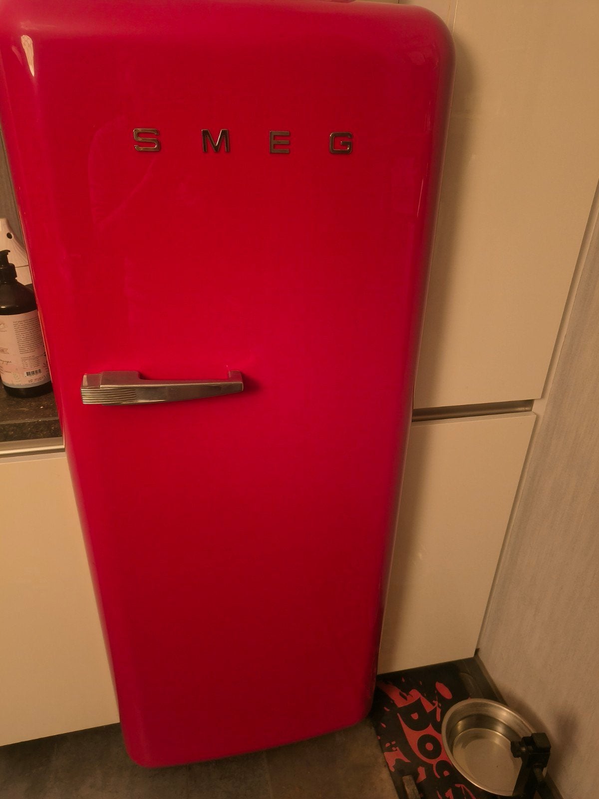 Smeg FAB28 retro ijskast rood, Ophalen, Gebruikt, 140 tot 160 cm, 45 tot 60 cm
