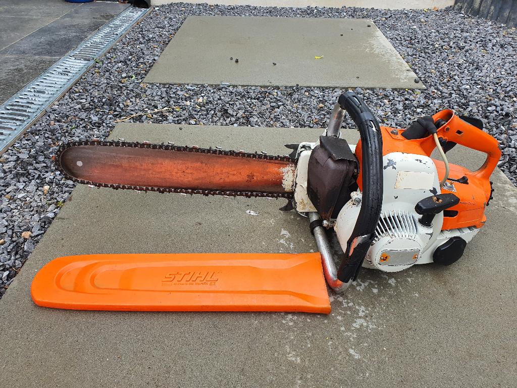 stihl 08S Zeer comfortabele prof zwaar.kettingzaag van 45cm, Ophalen, Stihl, 70 mm of meer, Kettingzaag