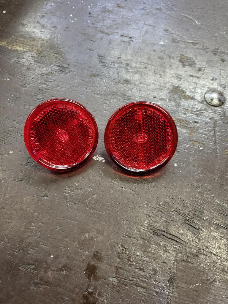 Hella reflector(2X) 63mm M5, Motos, Enlèvement ou Envoi, Utilisé