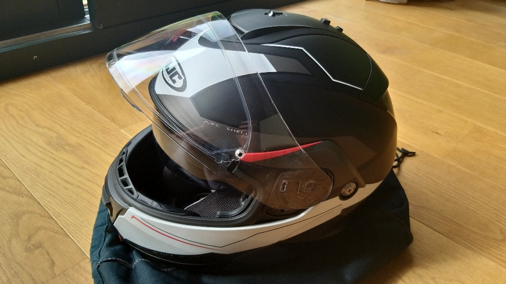HJC motorhelm – maat 57-58 (M) – zeer goede staat, Motos, Vêtements | Casques de moto, Casque système, M, HJC, Seconde main, Enlèvement