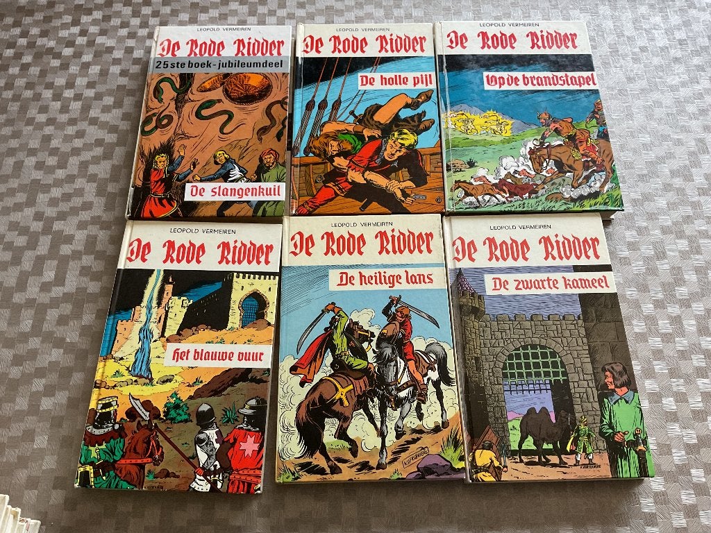 De rode ridder boeken Leopold Vermeiren, Boeken, Gelezen, Leopold Vermeiren., Ophalen of Verzenden, Fictie