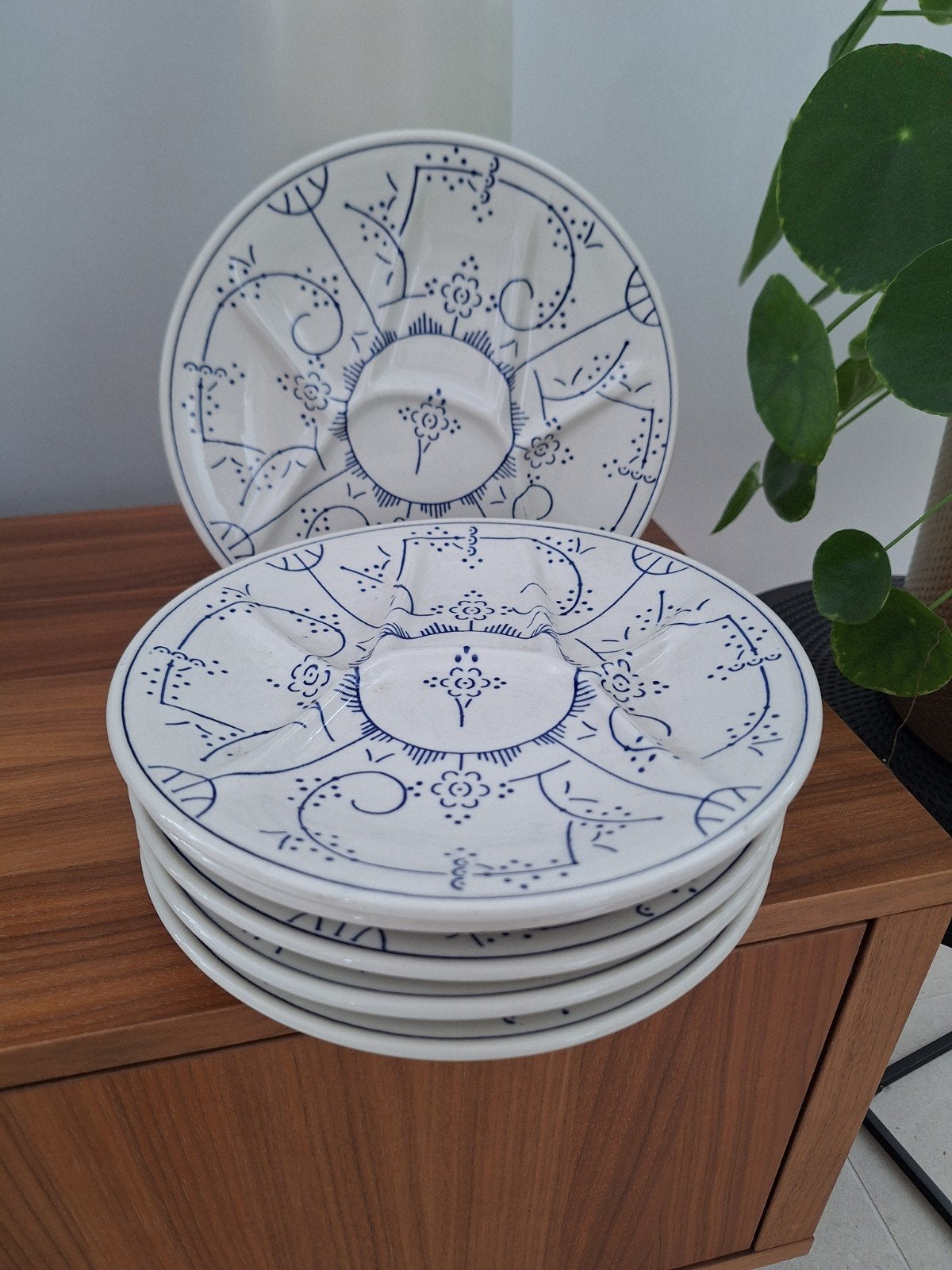 6 assiettes fondue boch Copenhague, Enlèvement
